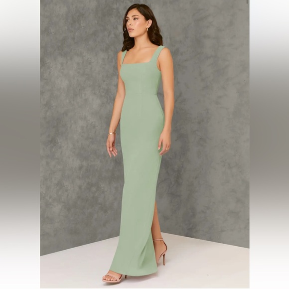 Azazie Dresses & Skirts - Azazie Flori  Dusty Sage Dress Size A10 NEW